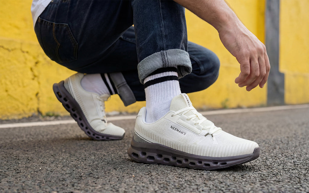 Hexa Move Sneakers for Men : Ivory Brown