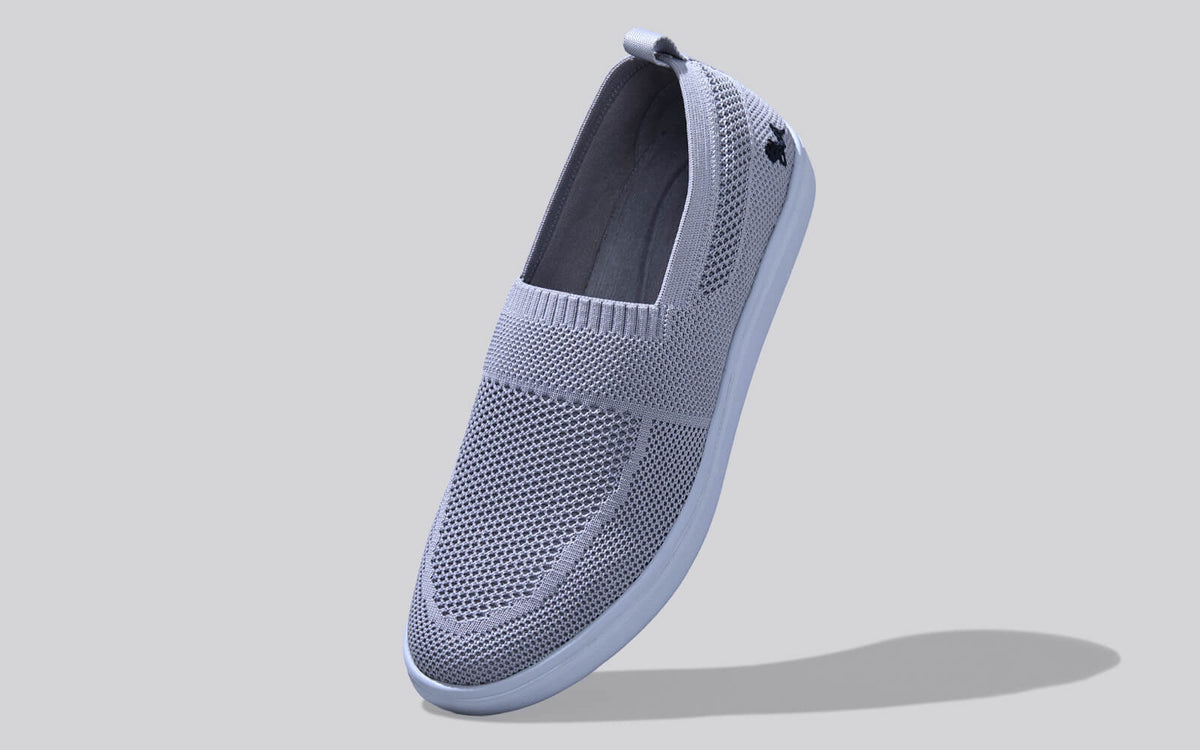 Casual Ease Slip Ons : Grey