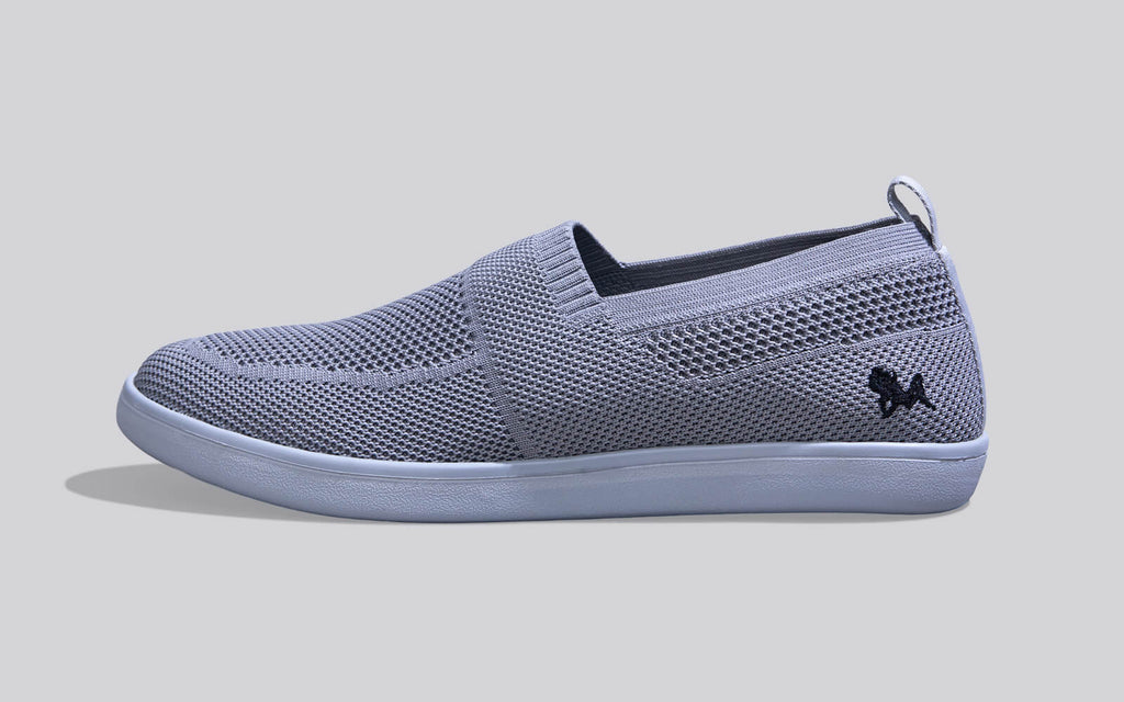 Casual Ease Slip Ons : Grey