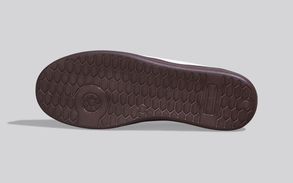 Casual Ease Slip Ons : Ivory Brown