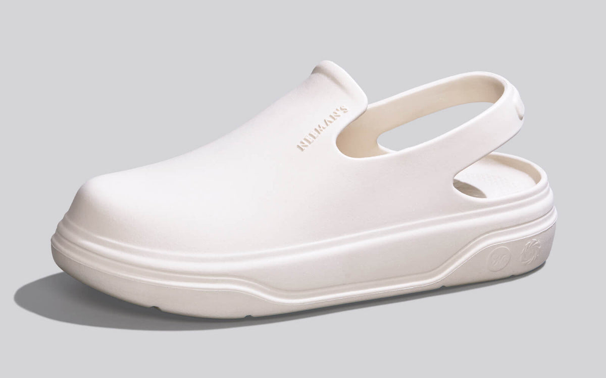 Cushers Clogs For Men : Ivory White