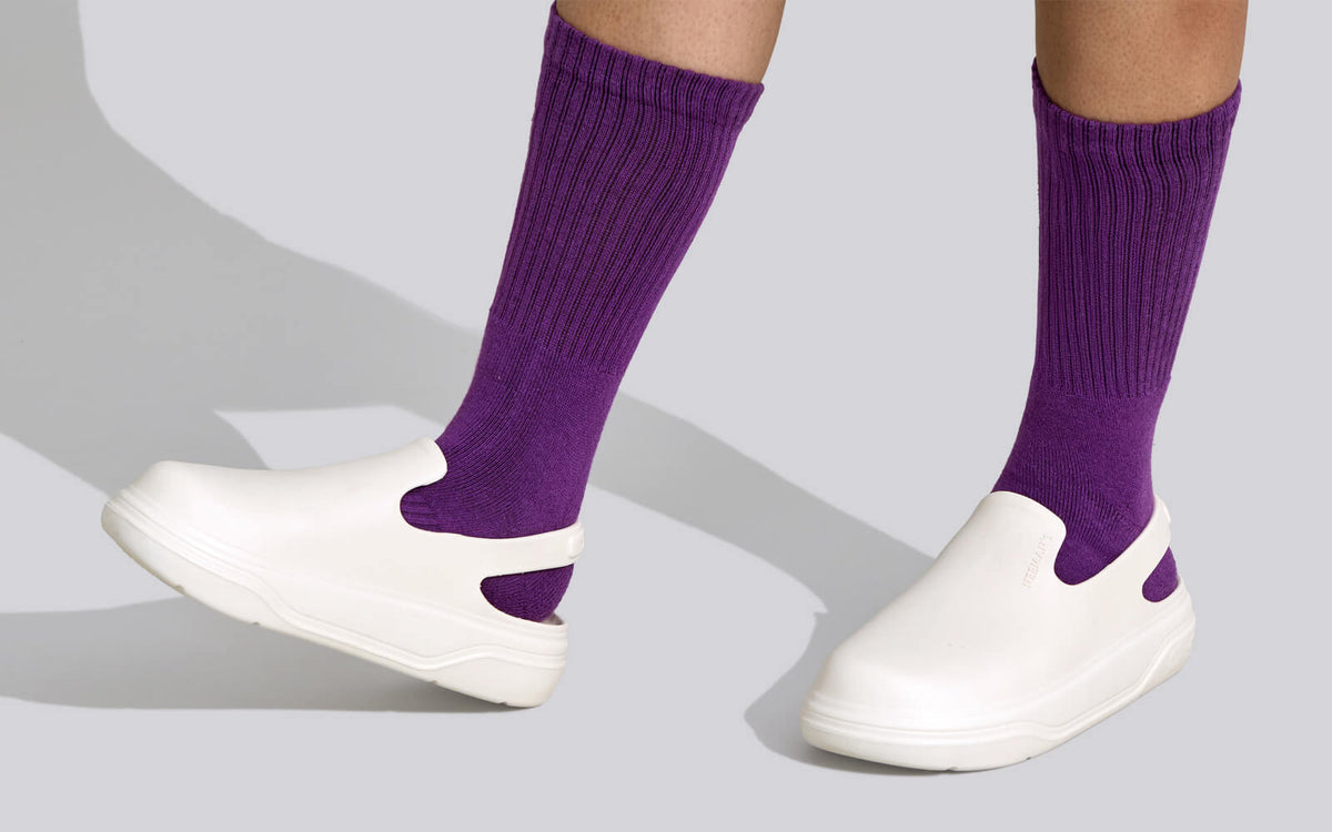 Cushers Clogs For Women : Ivory White