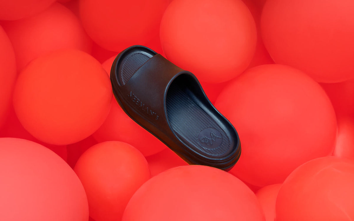 Cushers Slides For Men : Black
