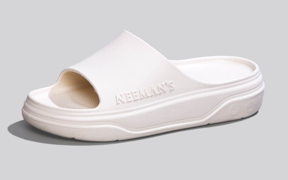 Cushers Slides For Women : Ivory White