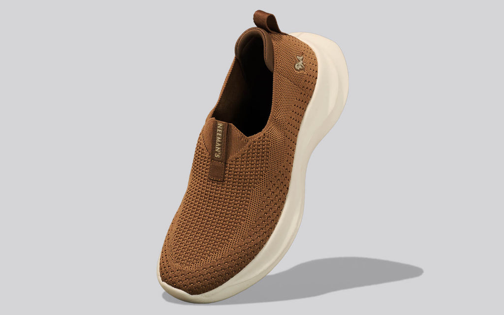 Ease Flow Slip Ons : Tan Ivory