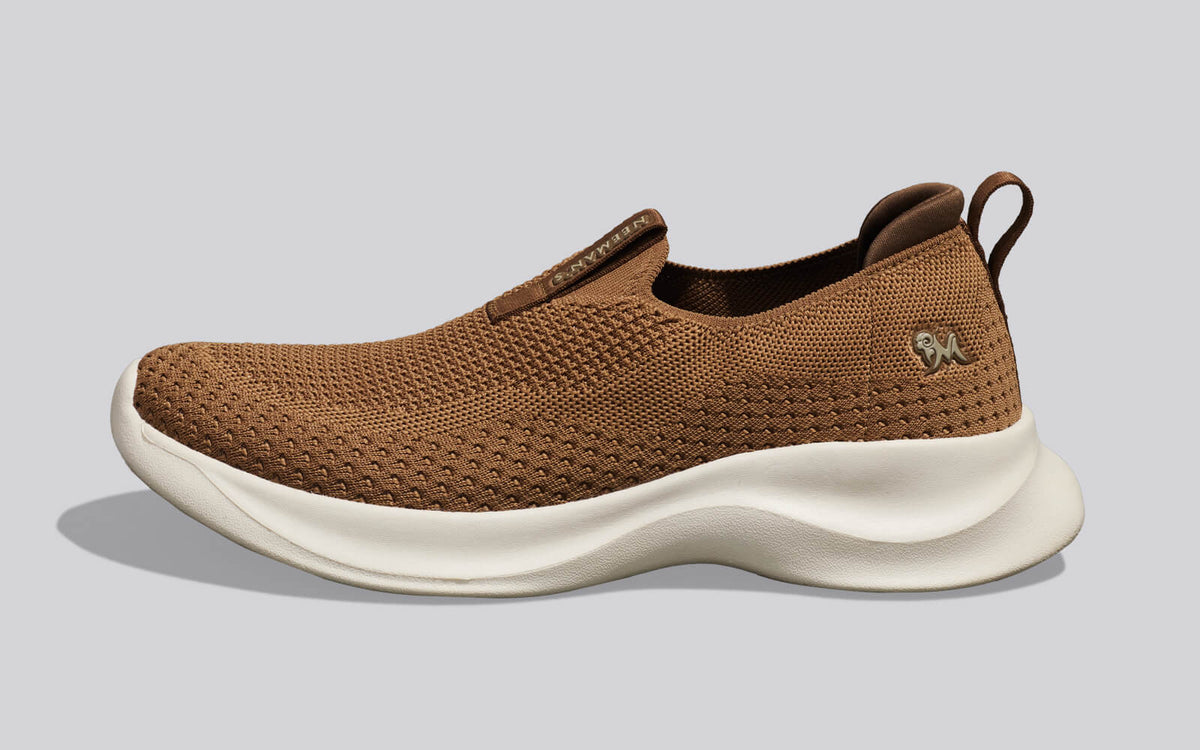 Ease Flow Slip Ons : Tan Ivory