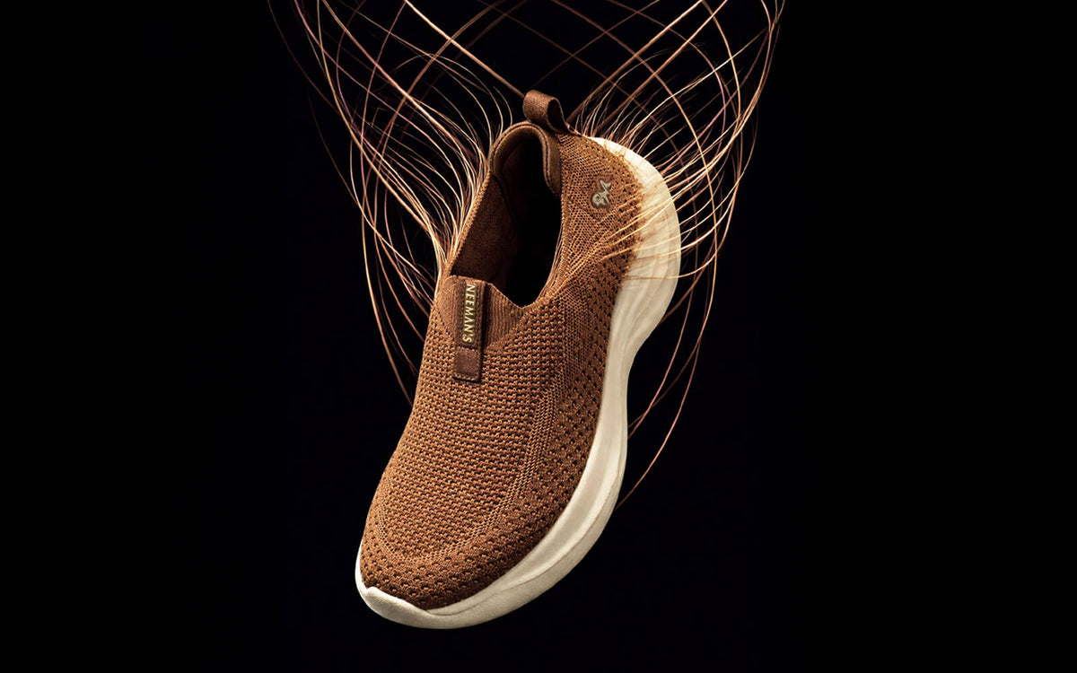 Ease Flow Slip Ons : Tan Ivory