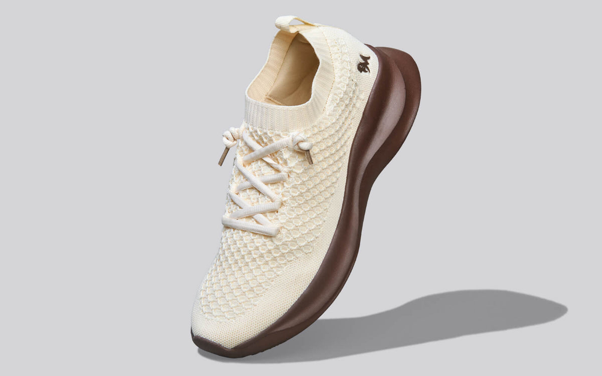 Knit Gliders : Ivory Brown