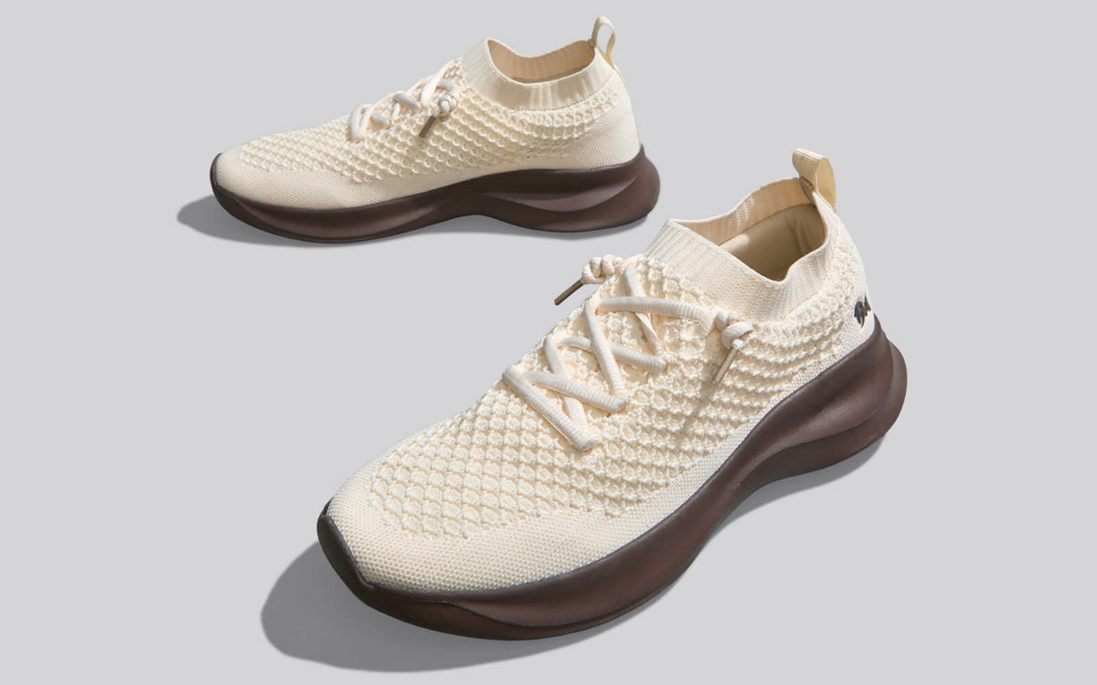 Knit Gliders : Ivory Brown