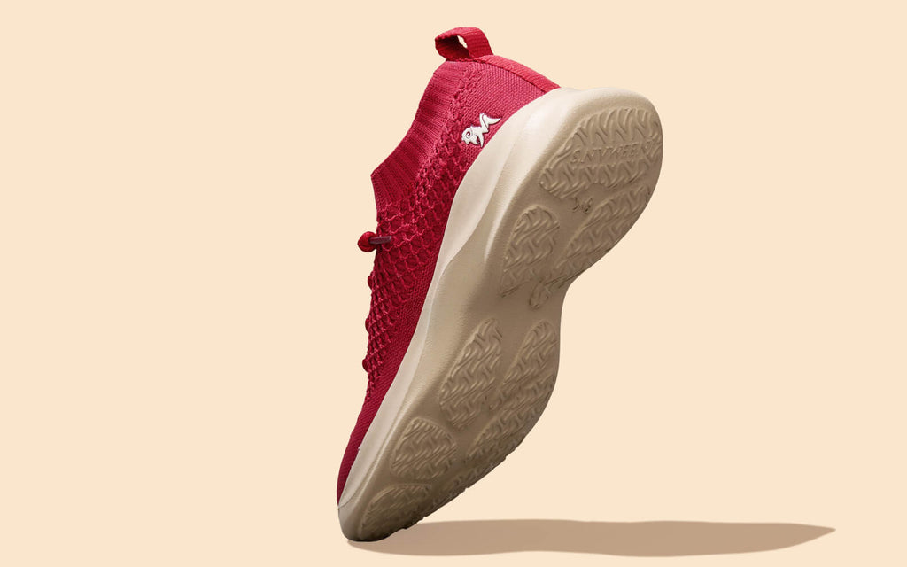 Knit Gliders For Women : Red