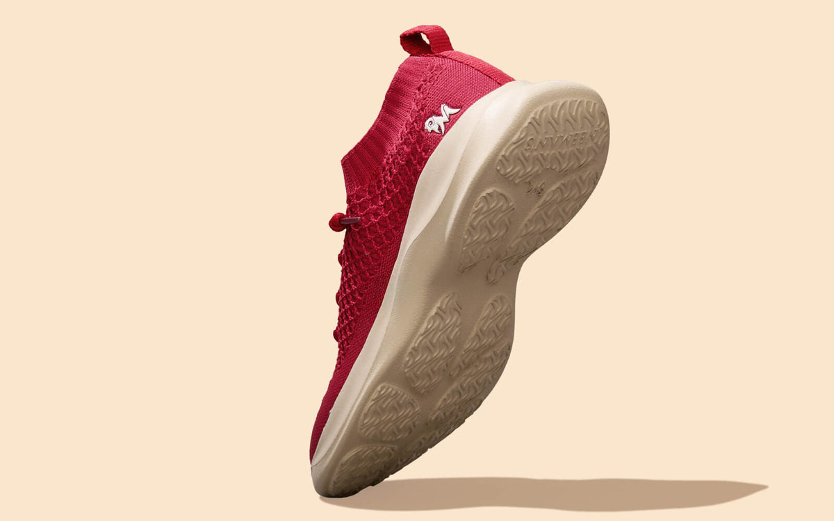 Knit Gliders For Women : Red
