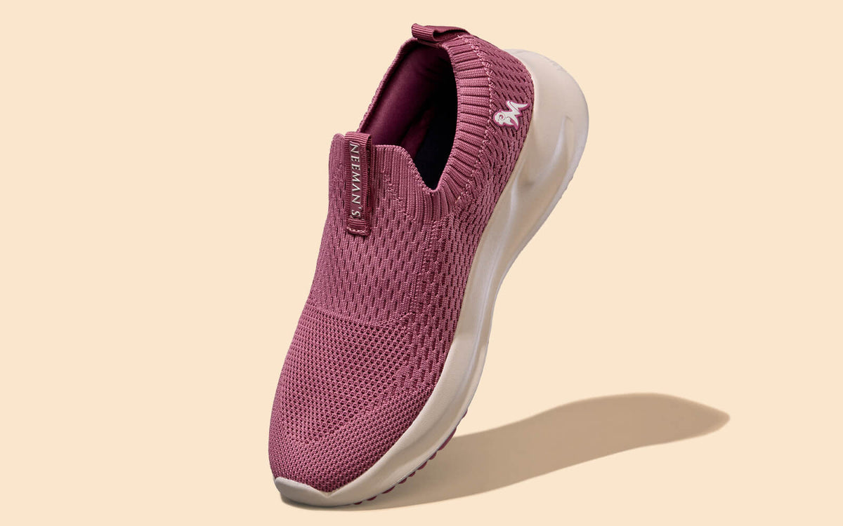 Knit Trainers For Women : Pink