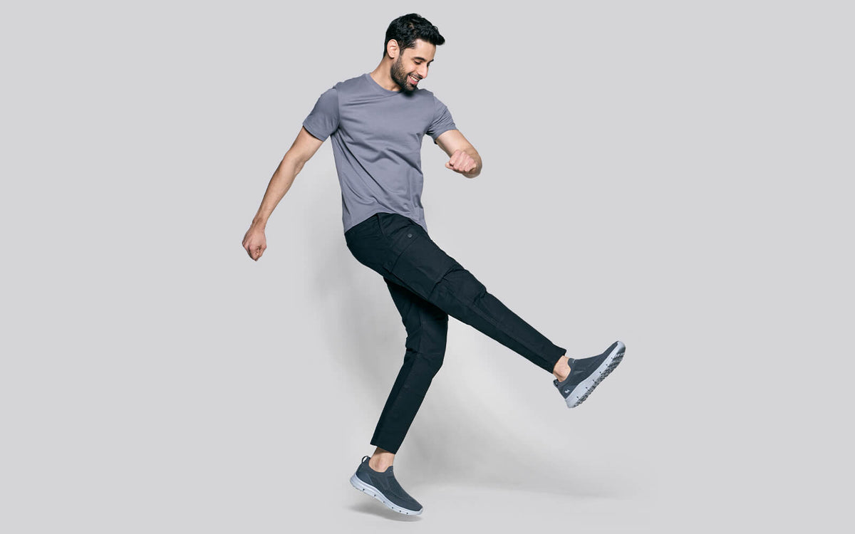Breathe Ease Slip Ons : Grey