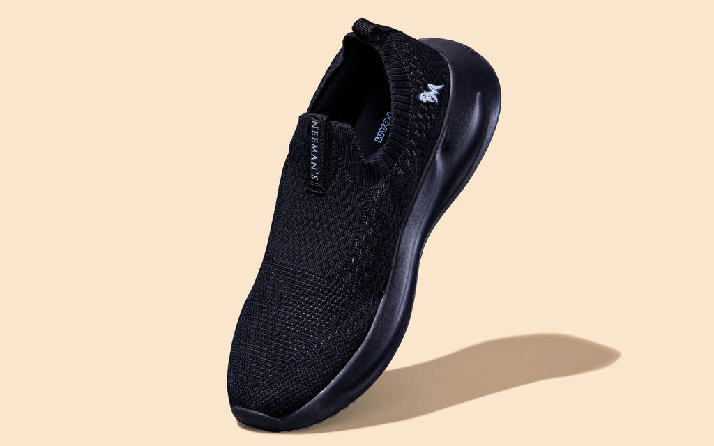 Knit Trainers For Women : Black
