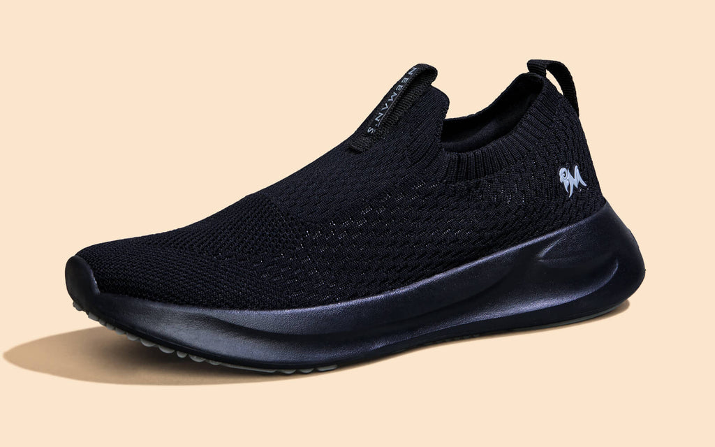 Knit Trainers For Women : Black