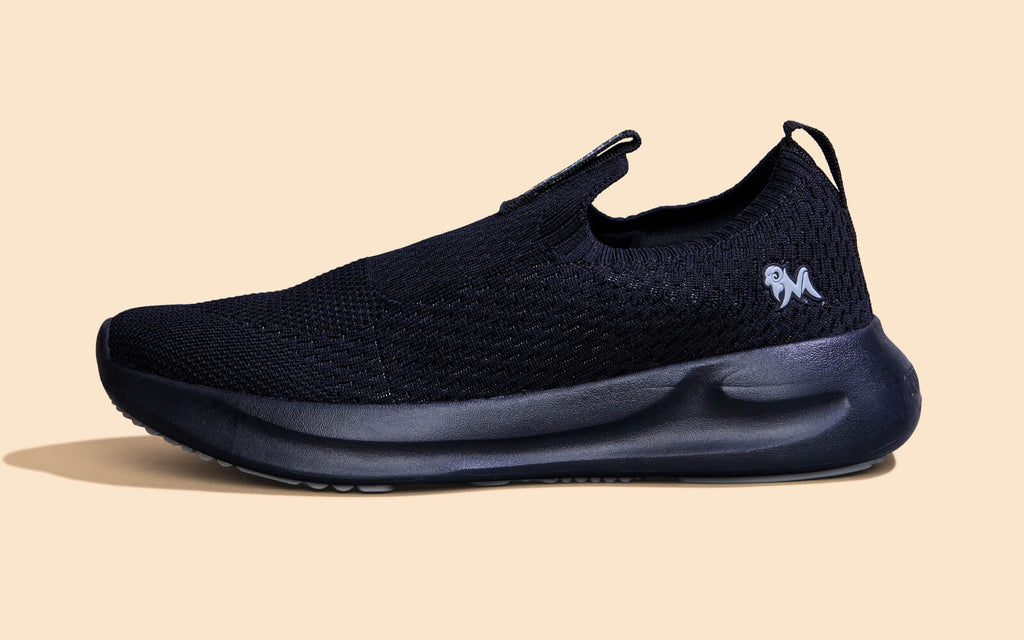 Knit Trainers For Women : Black