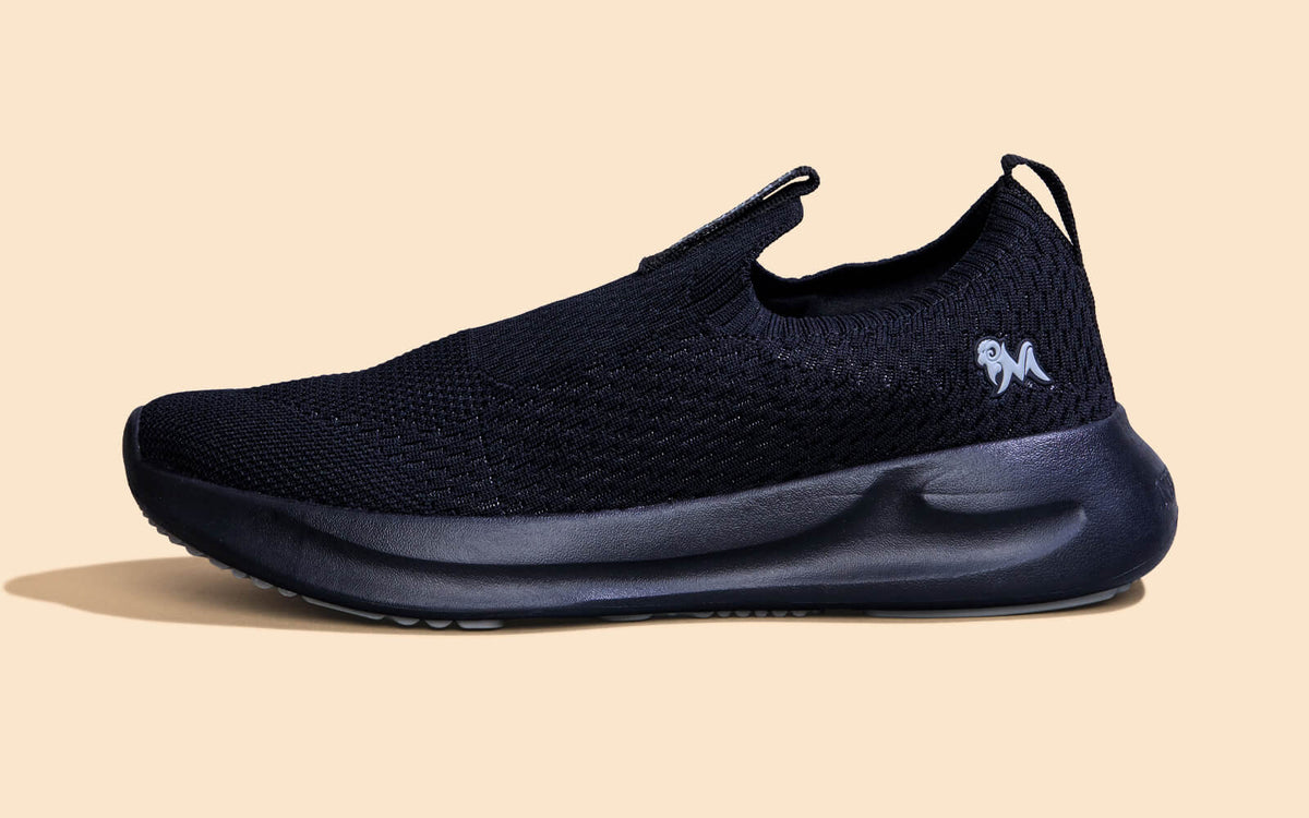 Knit Trainers For Women : Black