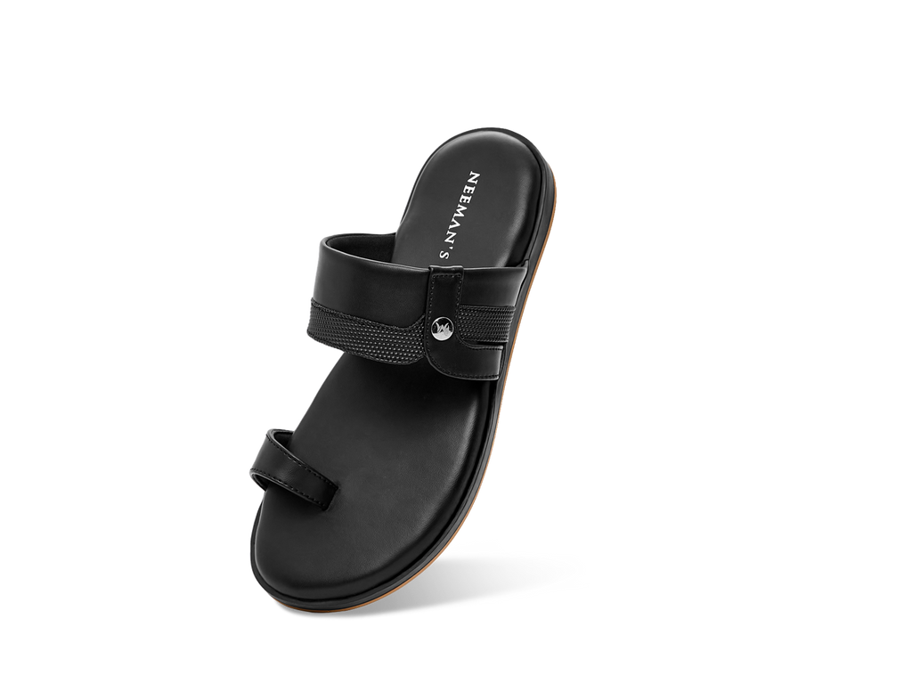 Native Toe Loop Sandals For Men : Black