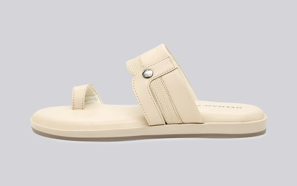 Native Toe Loop Sandals For Men : Cream