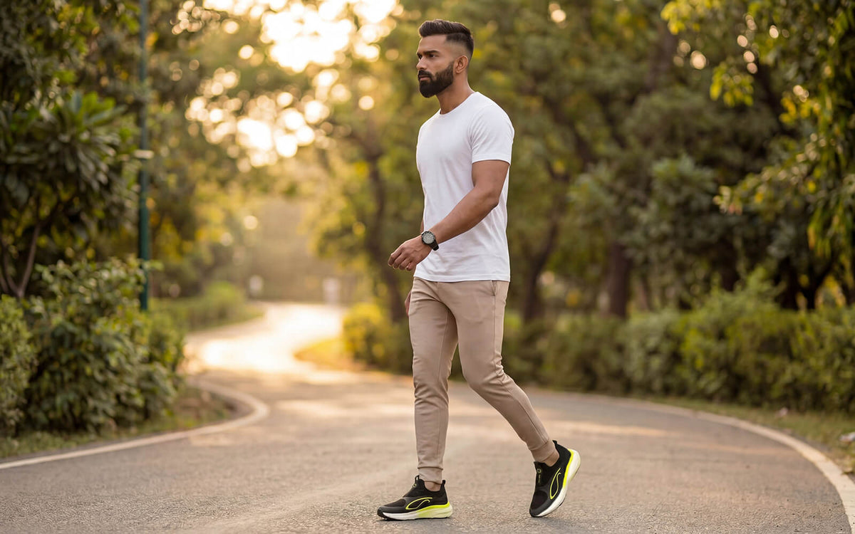 Novra Slip Ons For Men : Black