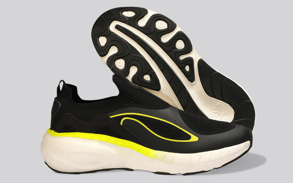 Novra Slip Ons For Men : Black