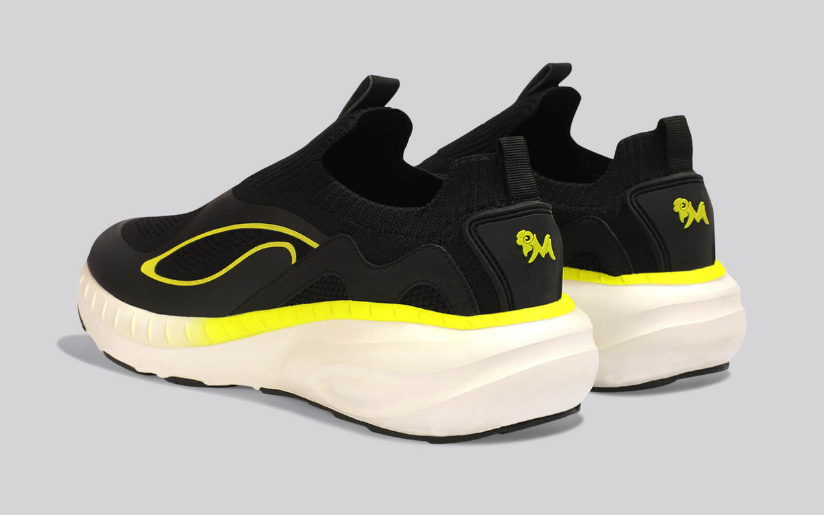 Novra Slip Ons For Men : Black