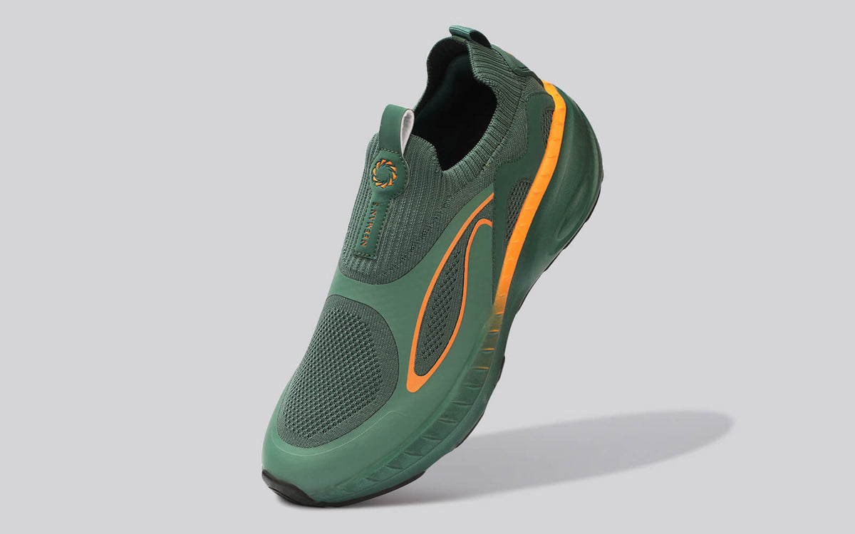 Novra Slip Ons For Men : Green