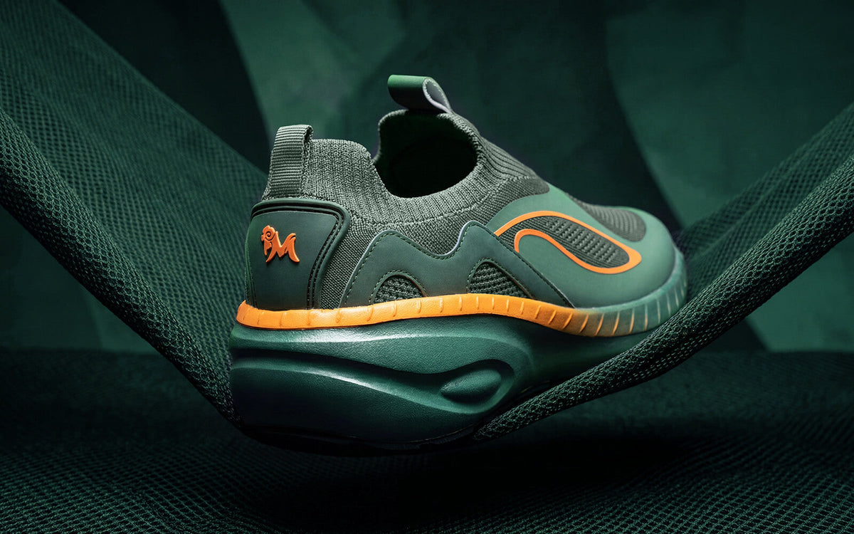 Novra Slip Ons For Men : Green