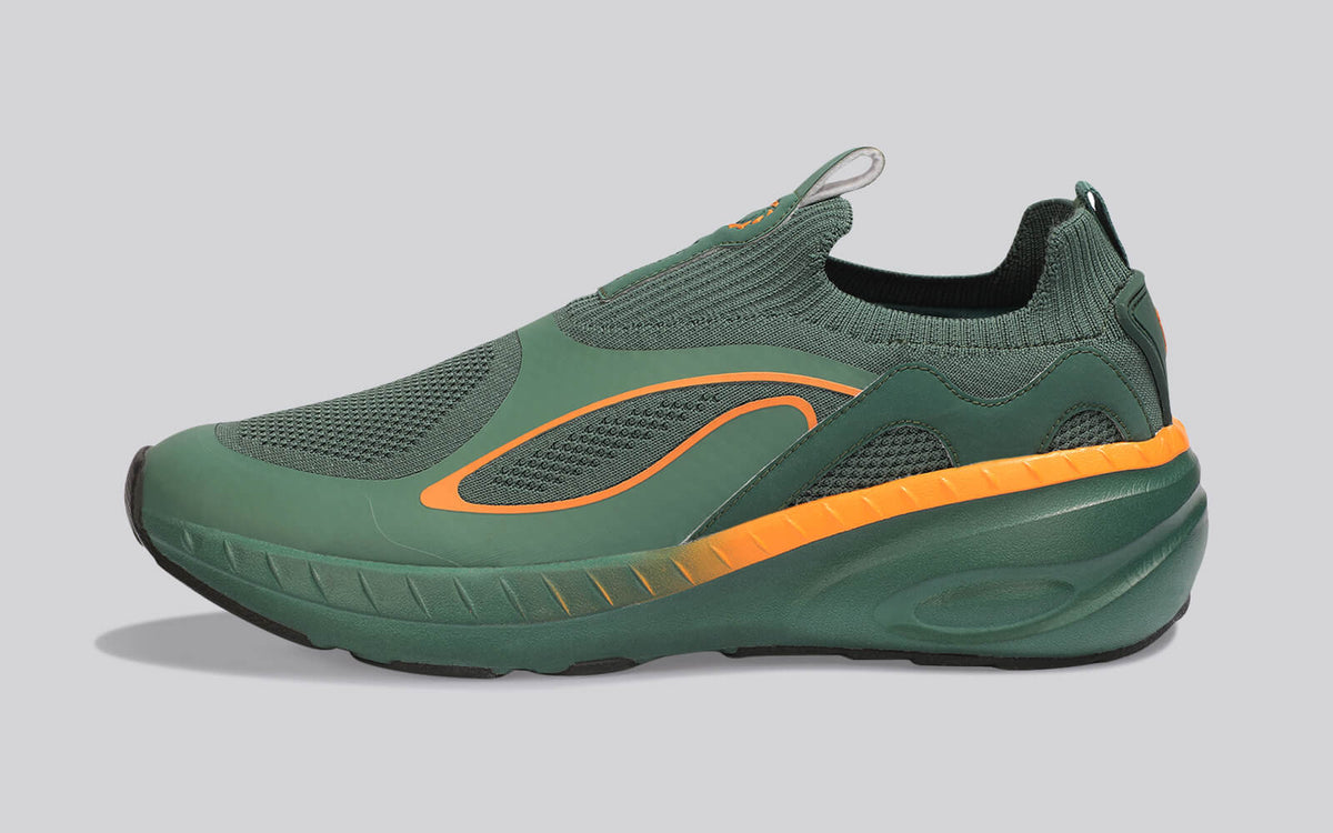 Novra Slip Ons For Men : Green