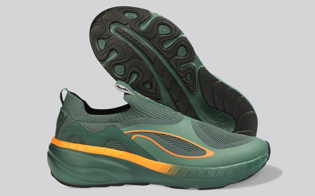 Novra Slip Ons For Men : Green