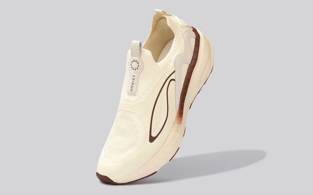 Novra Slip Ons For Men : Ivory