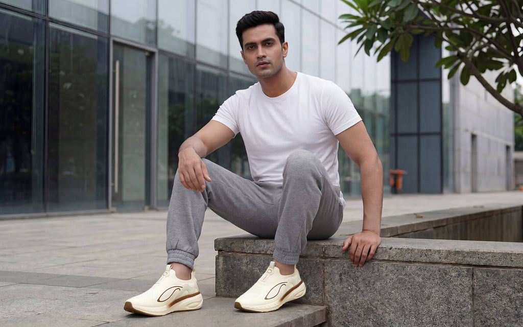Novra Slip Ons For Men : Ivory