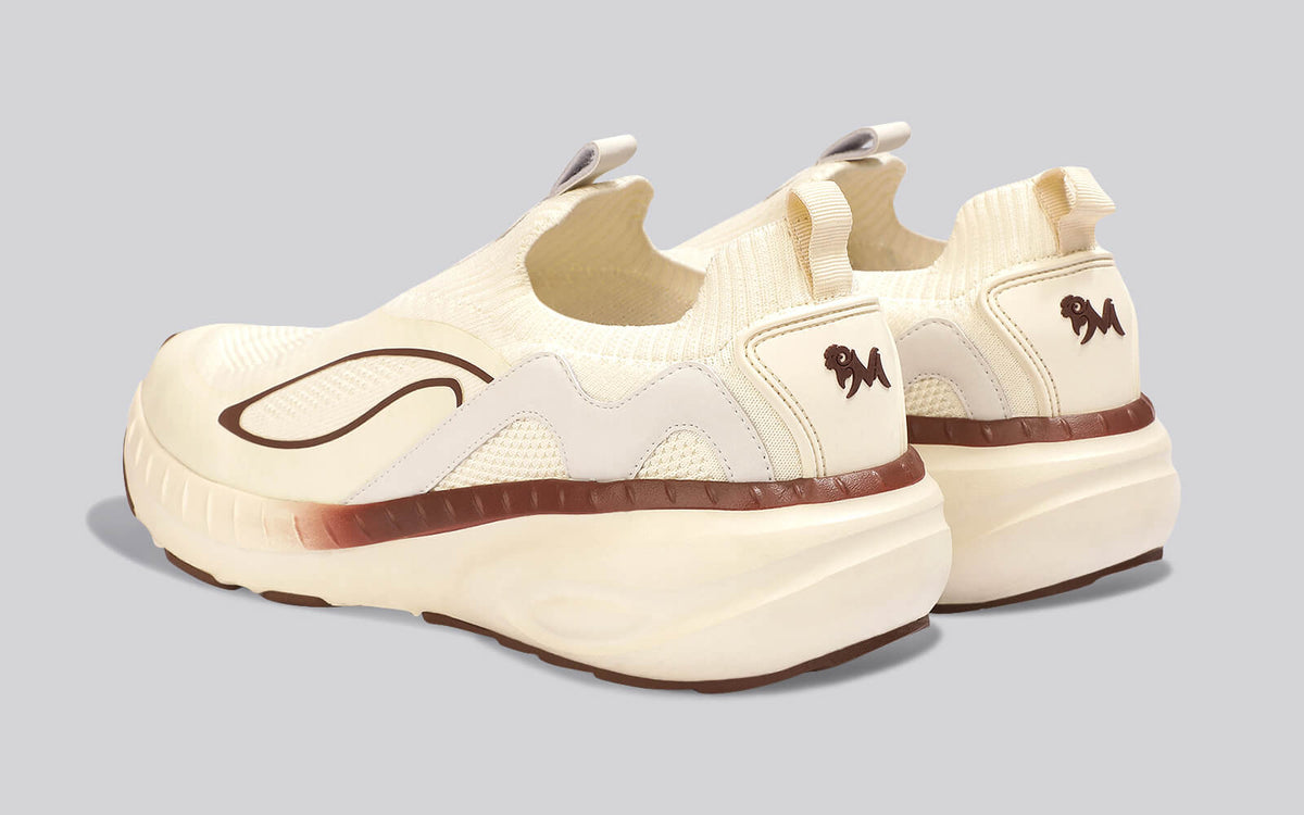 Novra Slip Ons For Men : Ivory