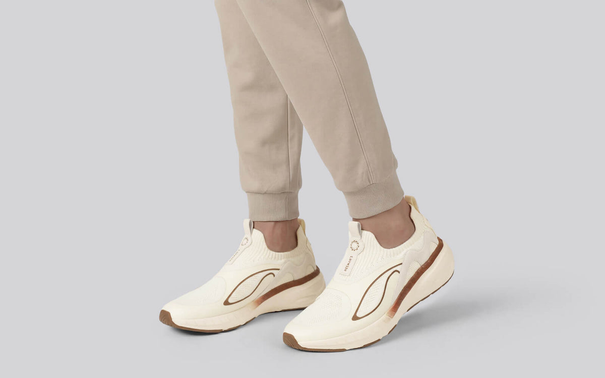 Novra Slip Ons For Men : Ivory