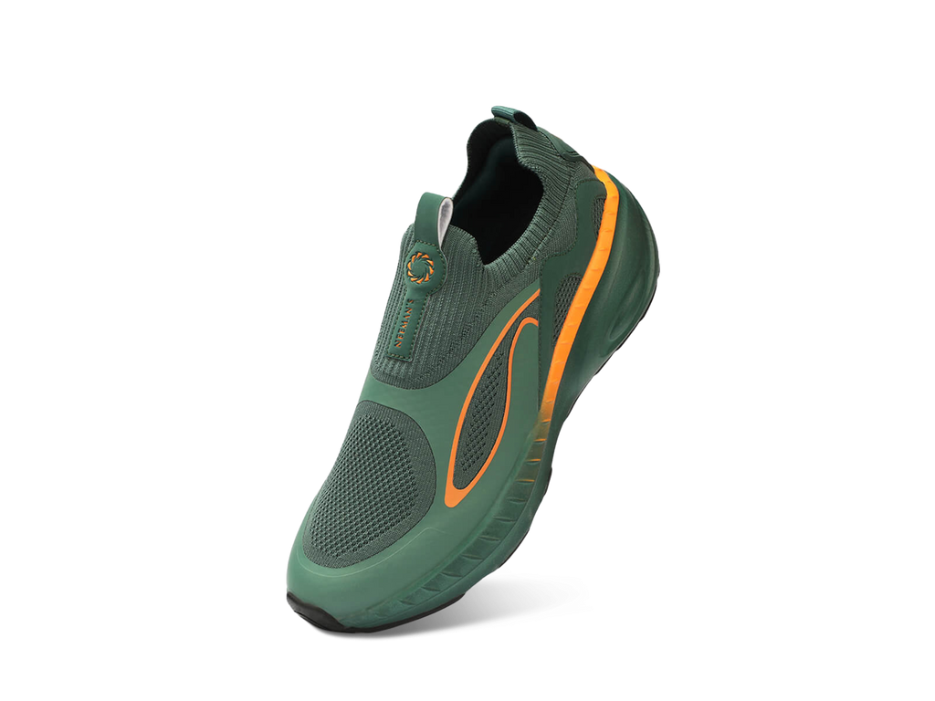 Novra Slip Ons For Men : Green