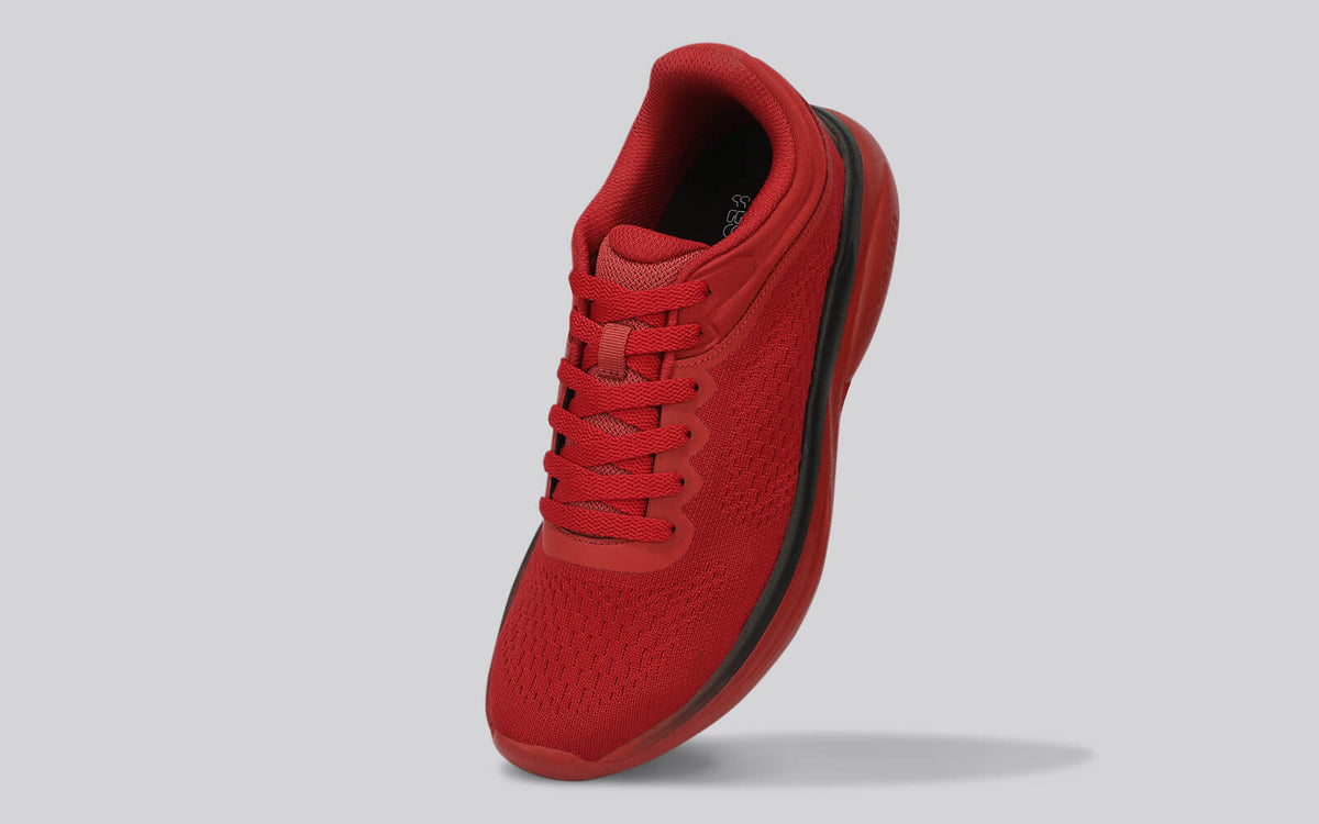 Rapid Breeze Rally Sneakers for Men : Red