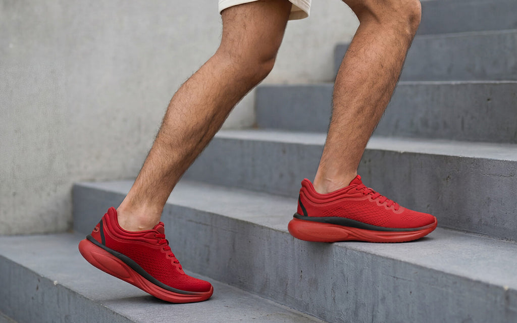 Rapid Breeze Rally Sneakers for Men : Red