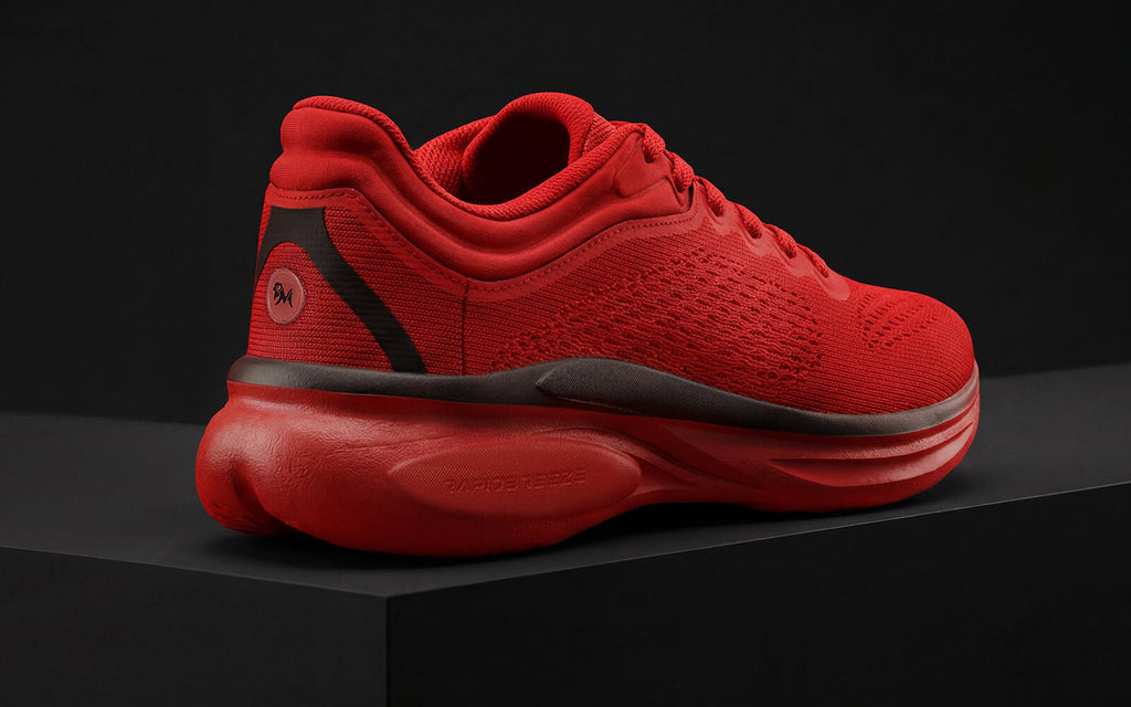Rapid Breeze Rally Sneakers for Men : Red