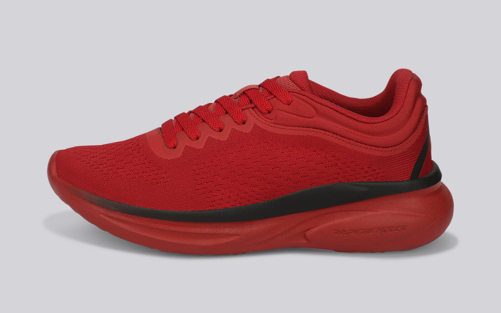 Rapid Breeze Rally Sneakers for Men : Red