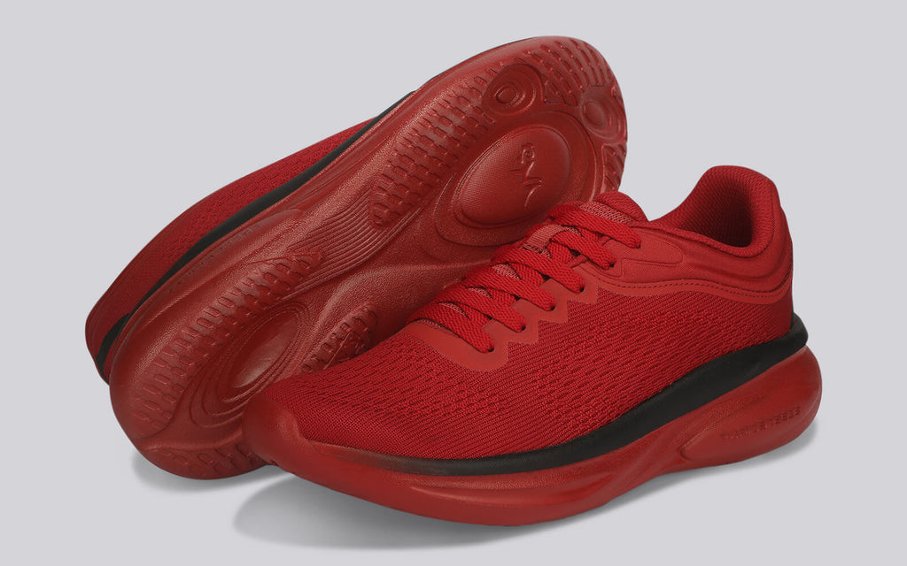 Rapid Breeze Rally Sneakers for Men : Red