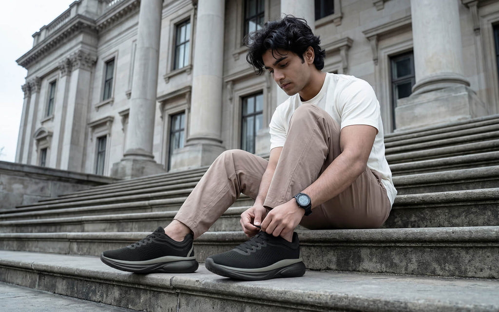 Rapid Breeze Rally Sneakers for Men : Black