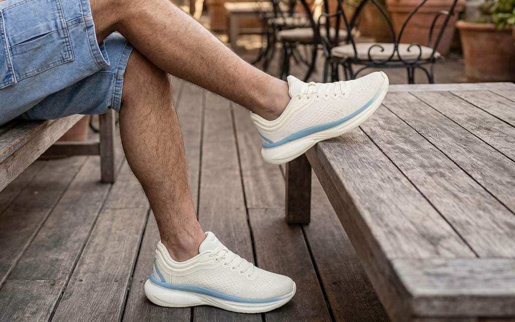 Rapid Breeze Rally Sneakers for Men : Ivory