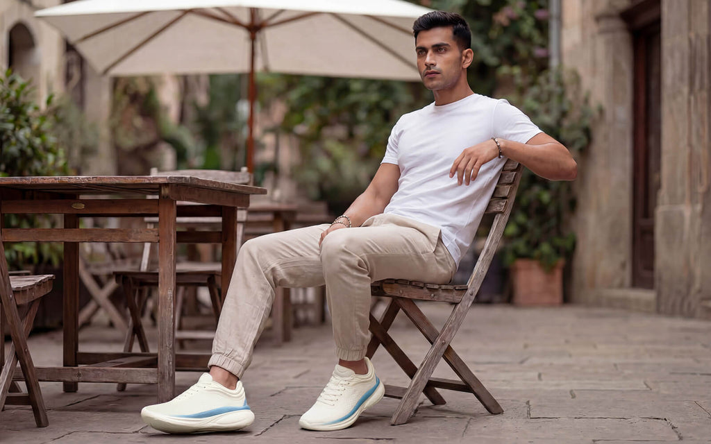 Rapid Breeze Rally Sneakers for Men : Ivory