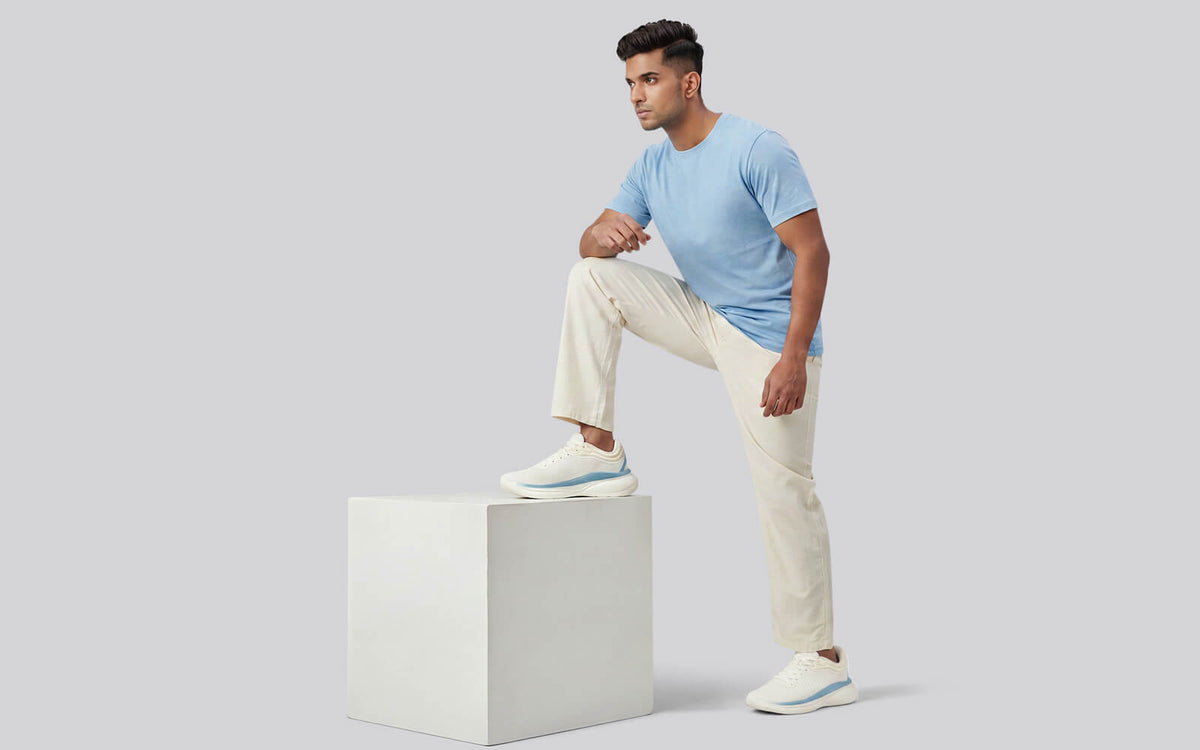 Rapid Breeze Rally Sneakers for Men : Ivory