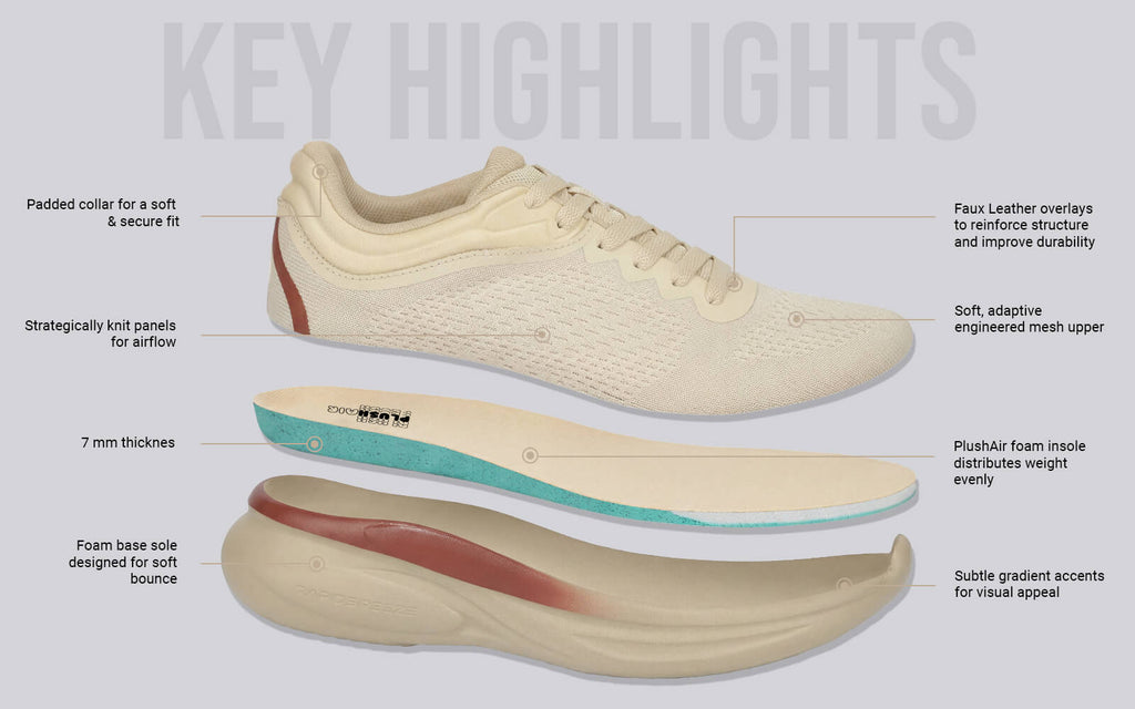 Rapid Breeze Rally Sneakers for Women : Ecru