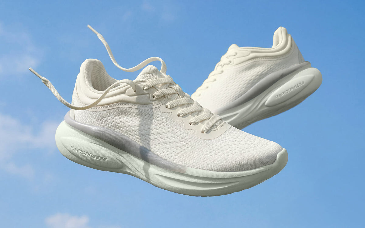 Rapid Breeze Rally Sneakers for Women : Ivory Green