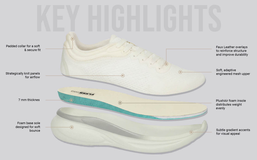 Rapid Breeze Rally Sneakers for Women : Ivory Green