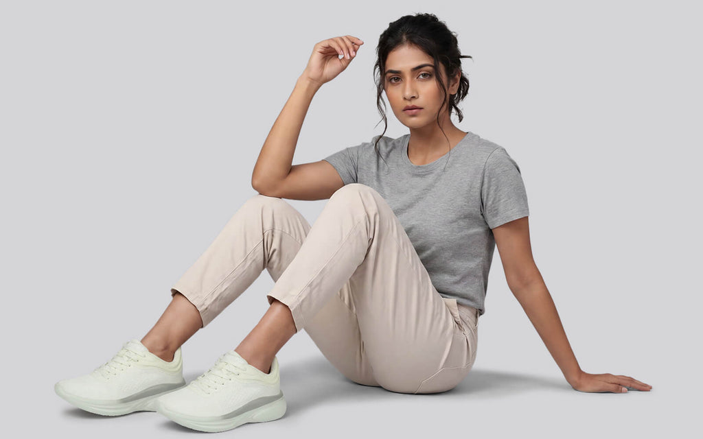 Rapid Breeze Rally Sneakers for Women : Ivory Green