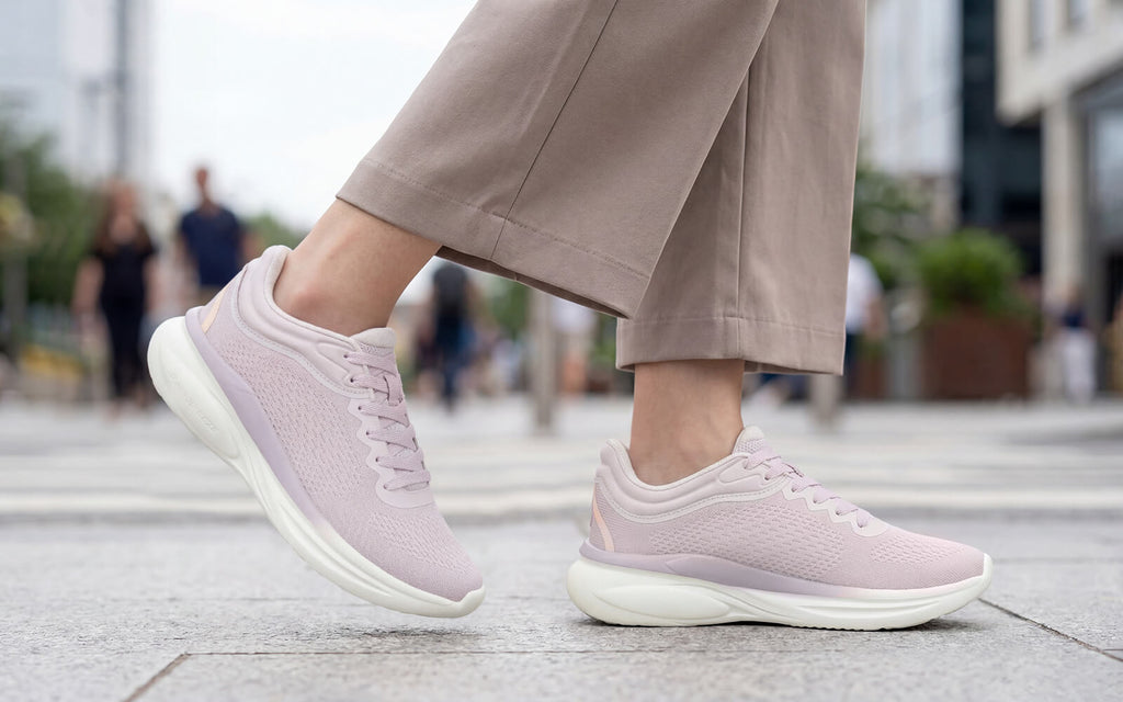 Rapid Breeze Rally Sneakers for Women : Lilac White