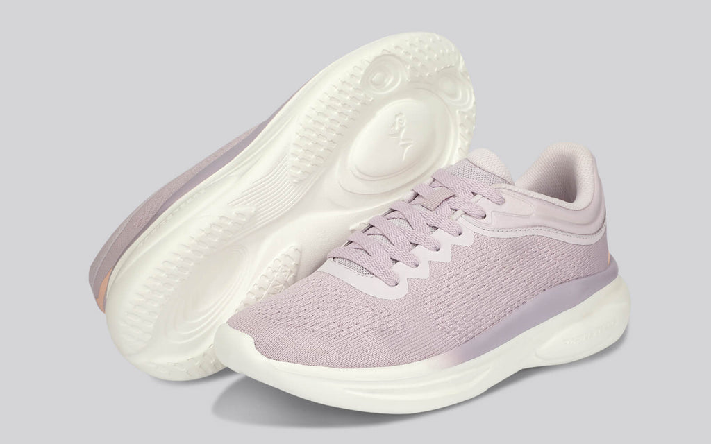 Rapid Breeze Rally Sneakers for Women : Lilac White